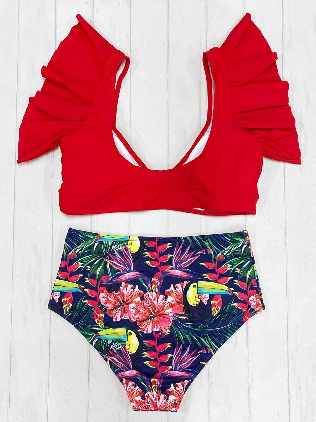 Daikiri Bikini Daikiri Tiro Alto Rojo-4