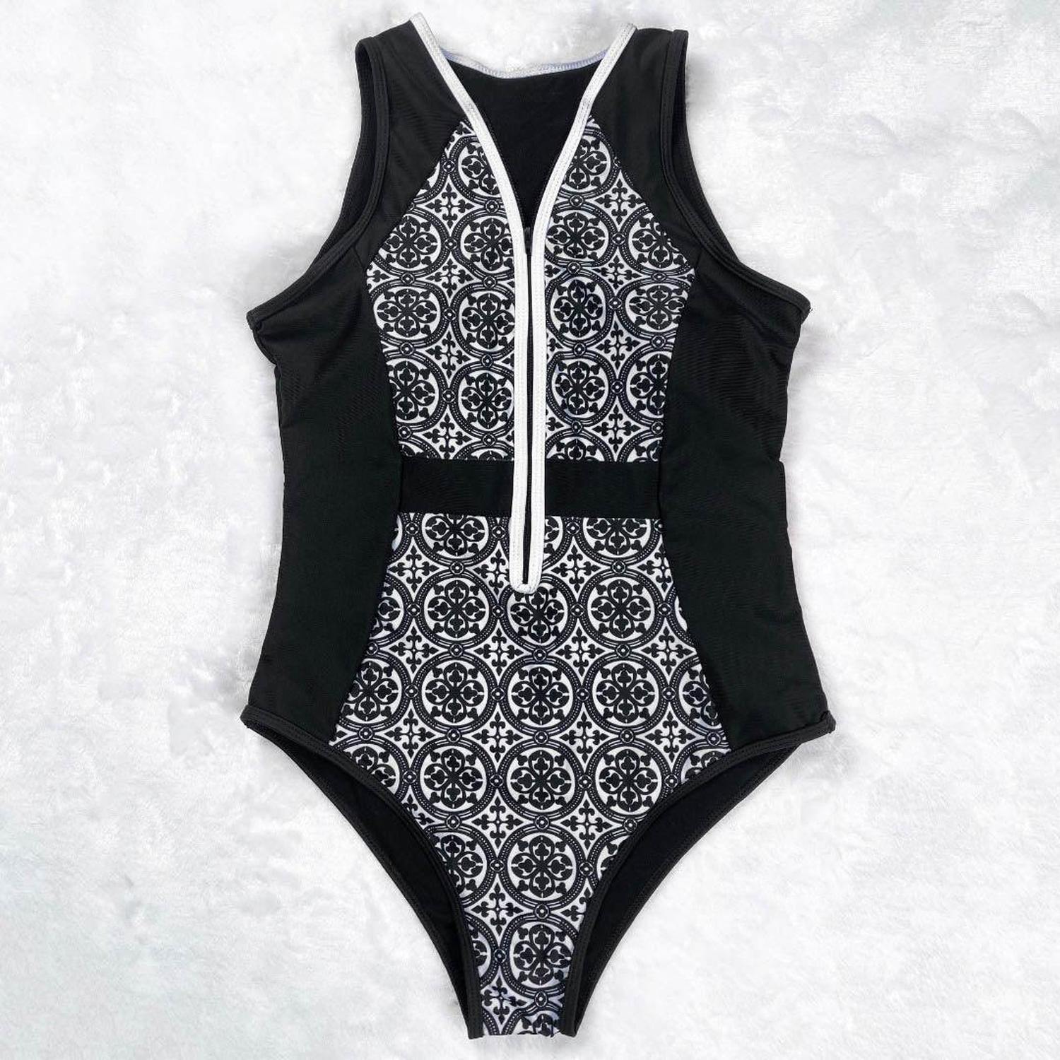 Entero Negro Halter-2