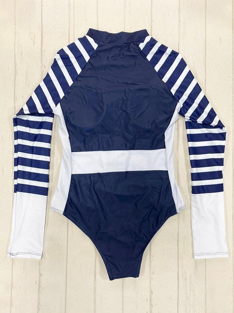 Daikiri Traje De Baño Mujer Entero Surf Rayas Marino-5