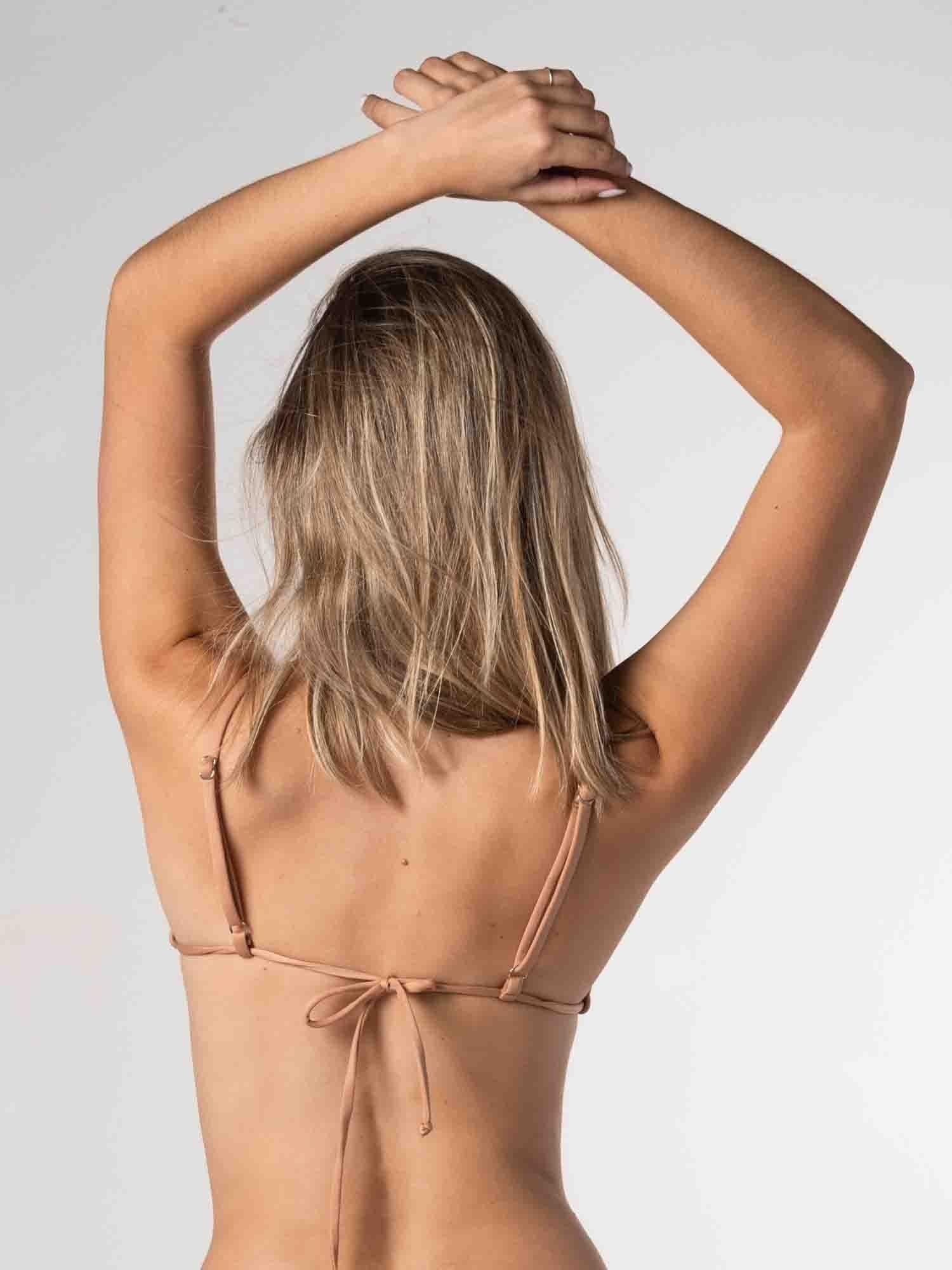 Top de Bikini Daikiri Mujer Triángulo Básico Café Protección UV50+-5