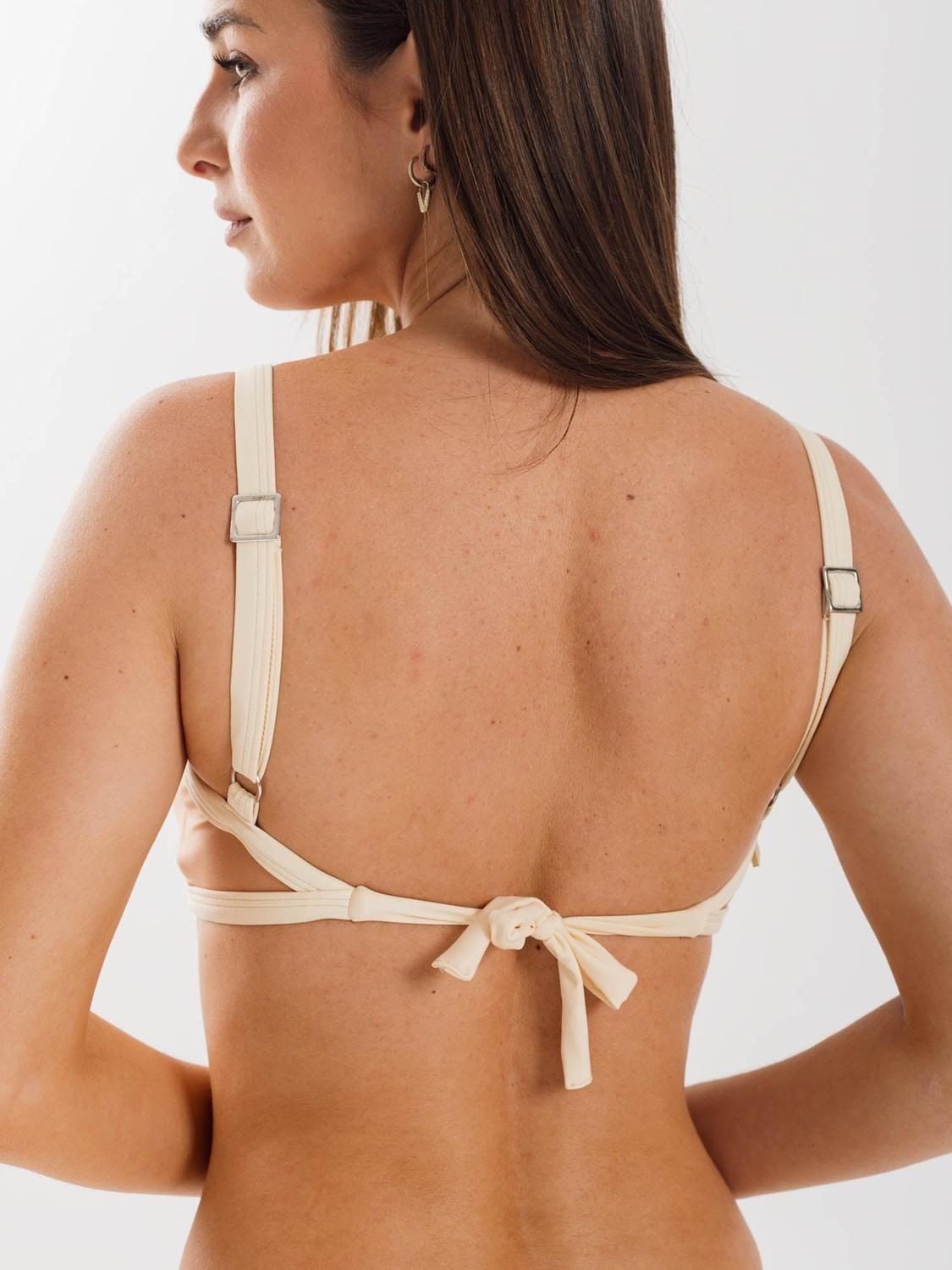 Top de Bikini Daikiri Mujer Escote Cuadrado Ajustable Café Filtro UV50+-1