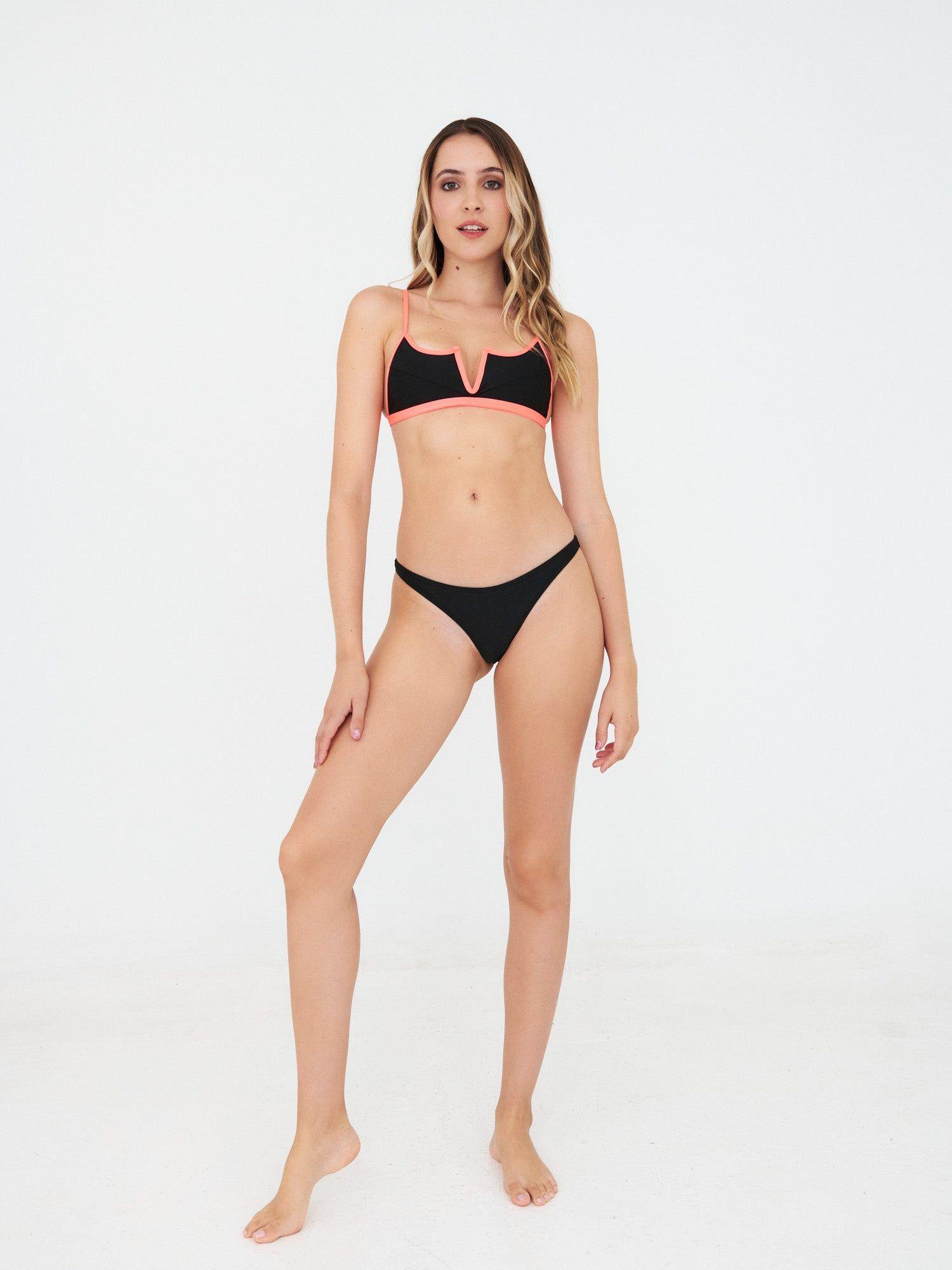 Daikiri Bottom de Bikini Mujer Negro Liso Colaless Extra Confort Protección UV 50+-7