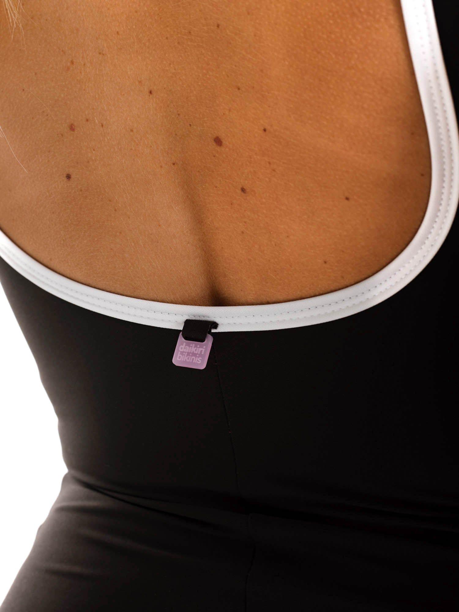 Daikiri Traje de Baño Mujer Negro Liso Control Abdomen Deportivo Protección UV 50+-5