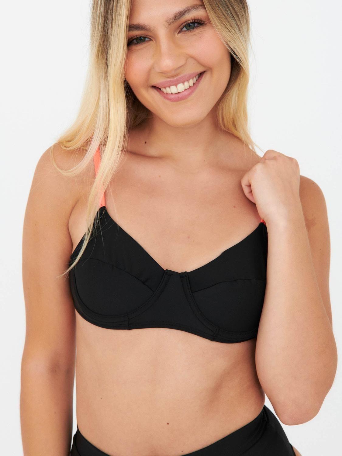 Top de Bikini Daikiri Mujer Horma Negro Filtro UV50+-3