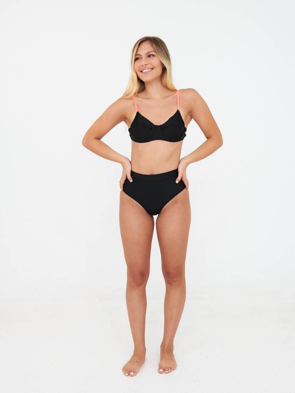 Top de Bikini Daikiri Mujer Horma Negro Filtro UV50+-5
