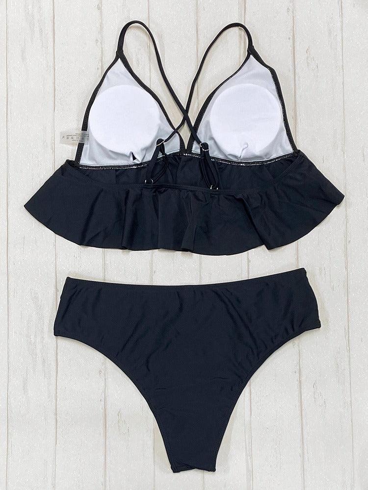 Daikiri Bikini Daikiri Tiro Alto Volados Negro-6