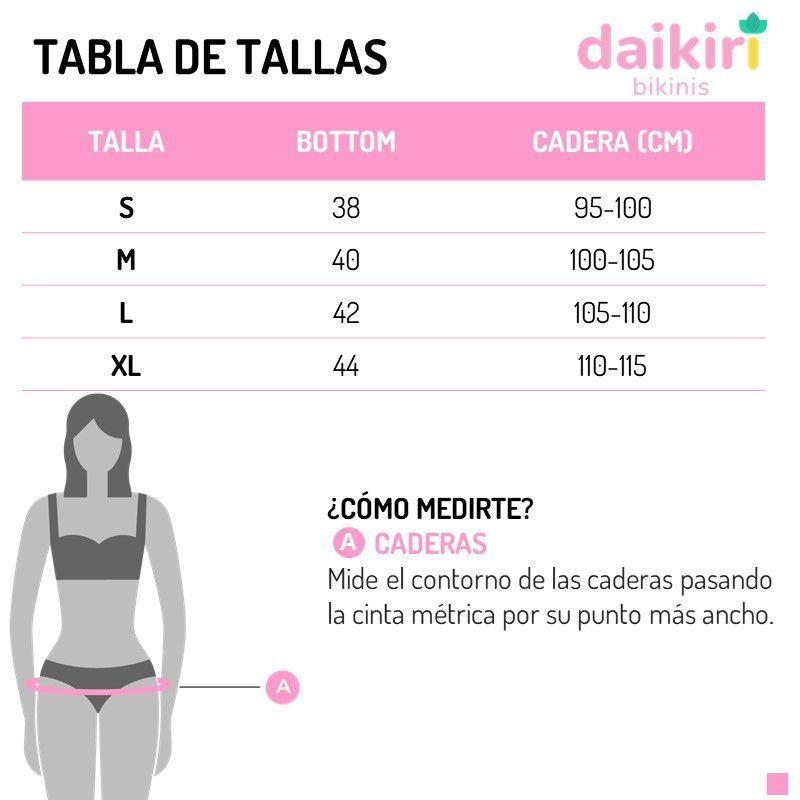 Daikiri Calzón De Bikini Tiro Alto Mujer Daikiri S A Xxl-6