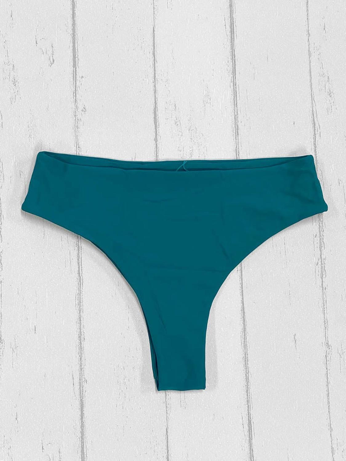 Calzón High Waist Verde Petróleo-4