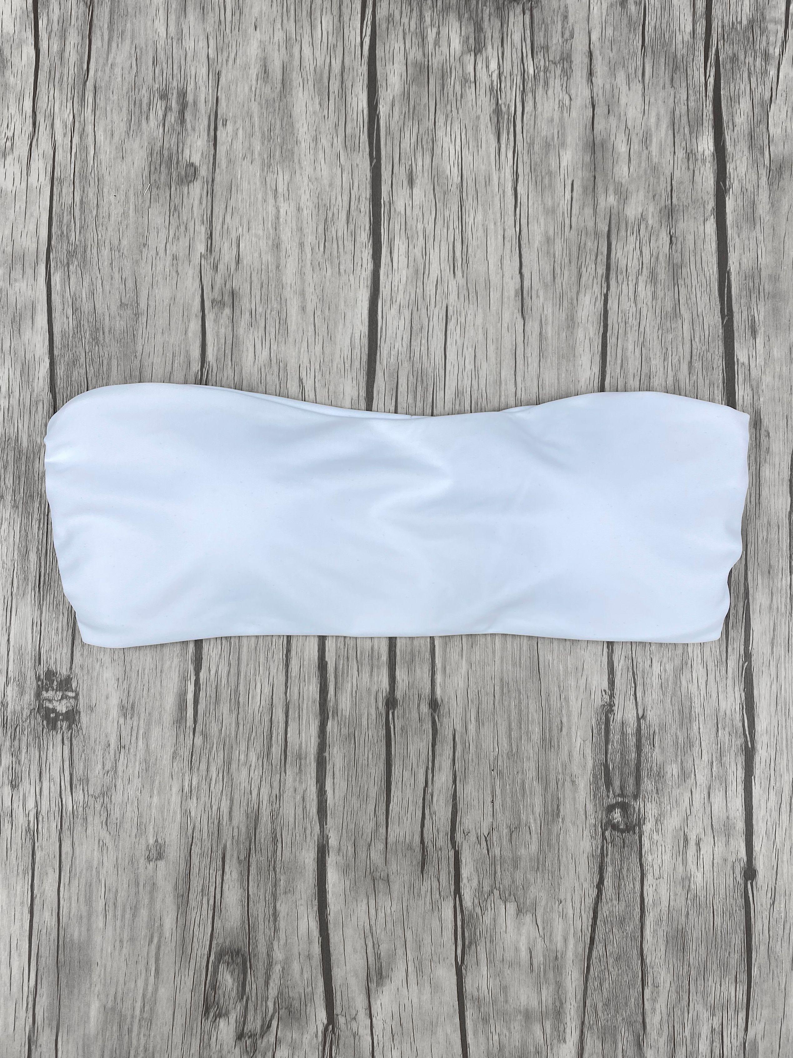 Daikiri Top de Bikini Strapless Blanco-3