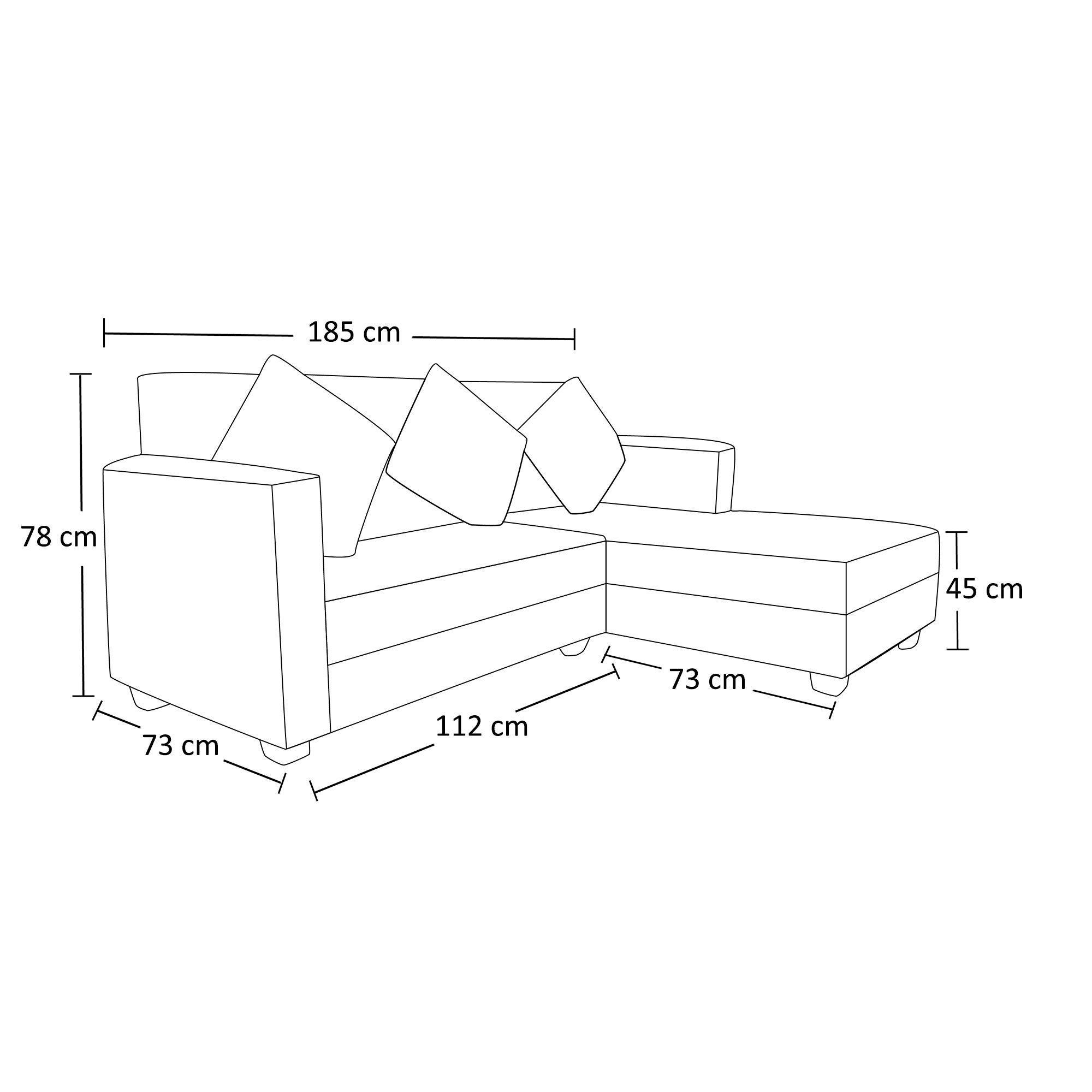 Sofá L Intercambiable New Sevilla Felpa-4