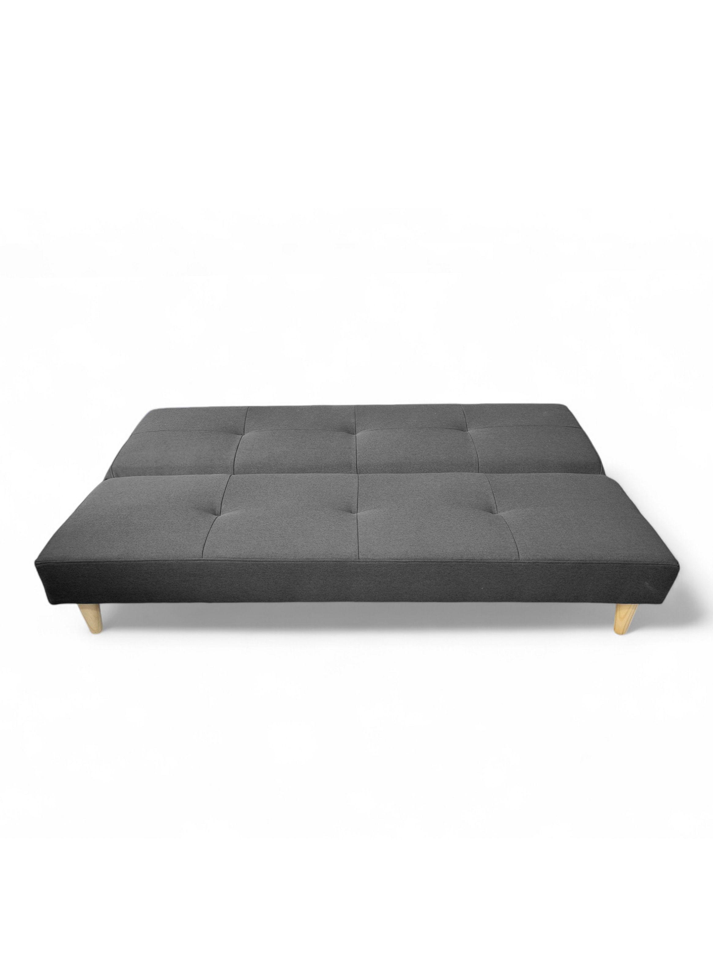Futón Sofá Cama Córdoba Tela Grafito-2