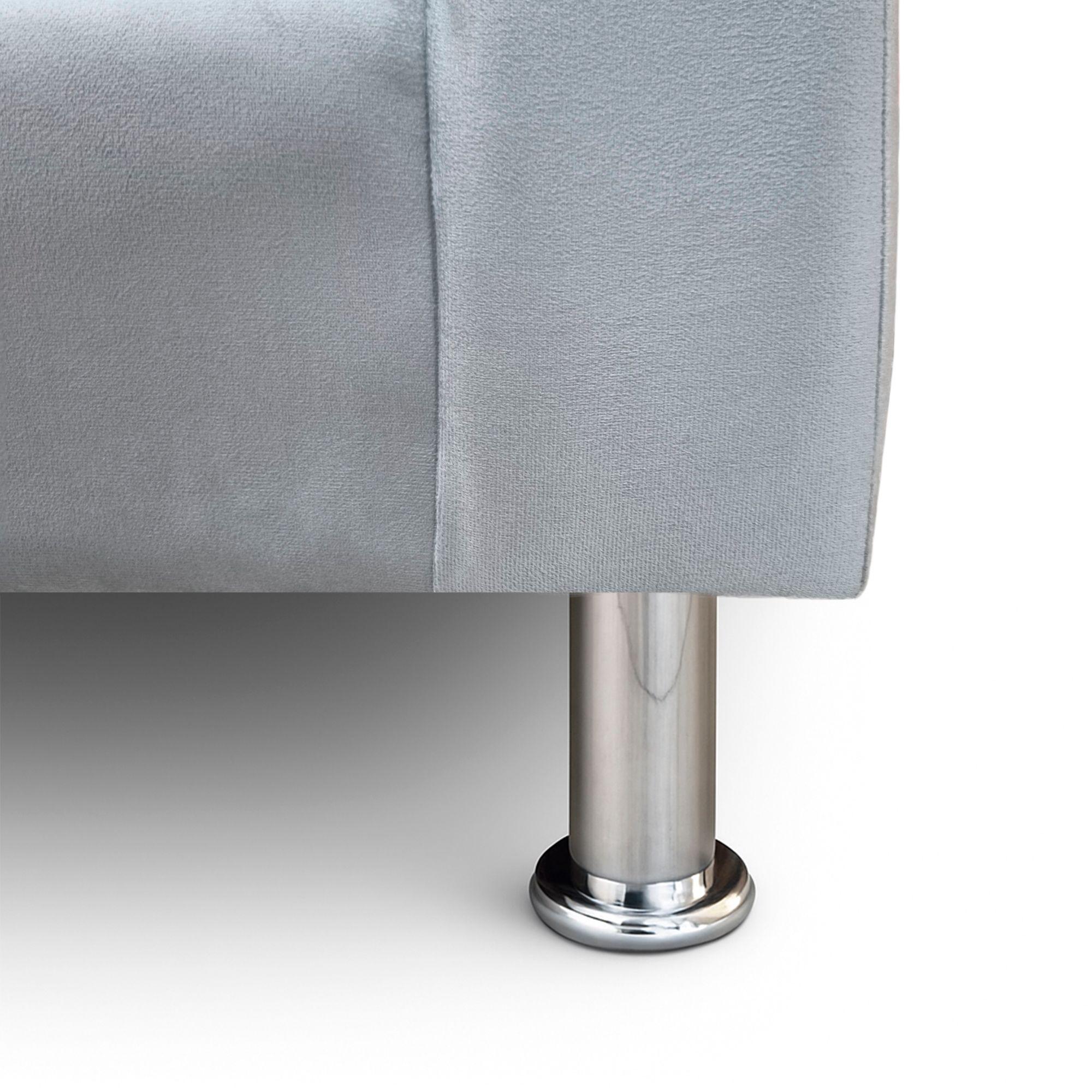 Sofa 2 Cuerpos New Mallorca Felpa Gris -3