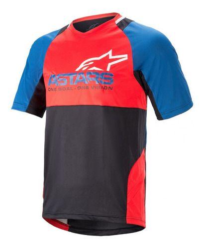 Jersey Ciclismo  Drop 8.0 Manga Corta Azul/Rojo-0