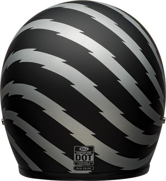 Casco Moto Calle Bell Custom 500 Azul/Gris-2