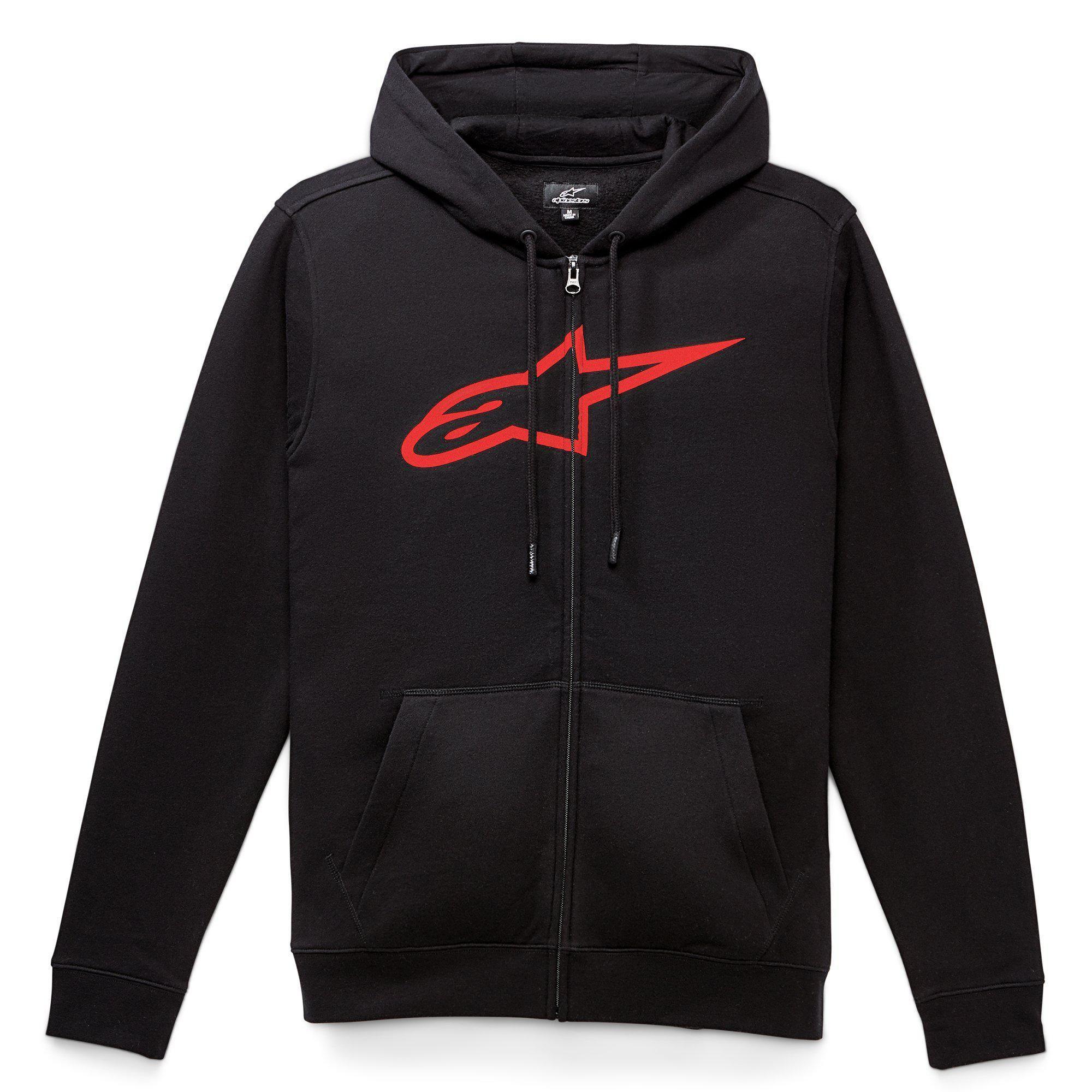 Poleron  Alpinestars Ageless Ii Negro/Rojo-0