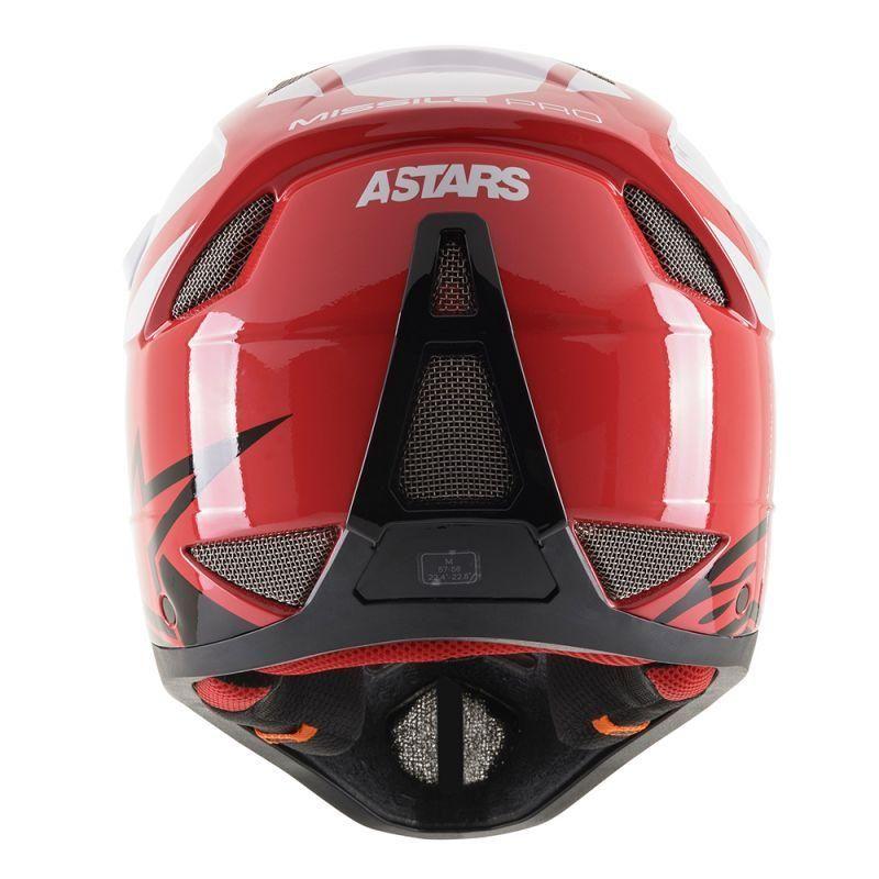Casco Ciclismo Astars Missile Pro Rojo/Blanco-3