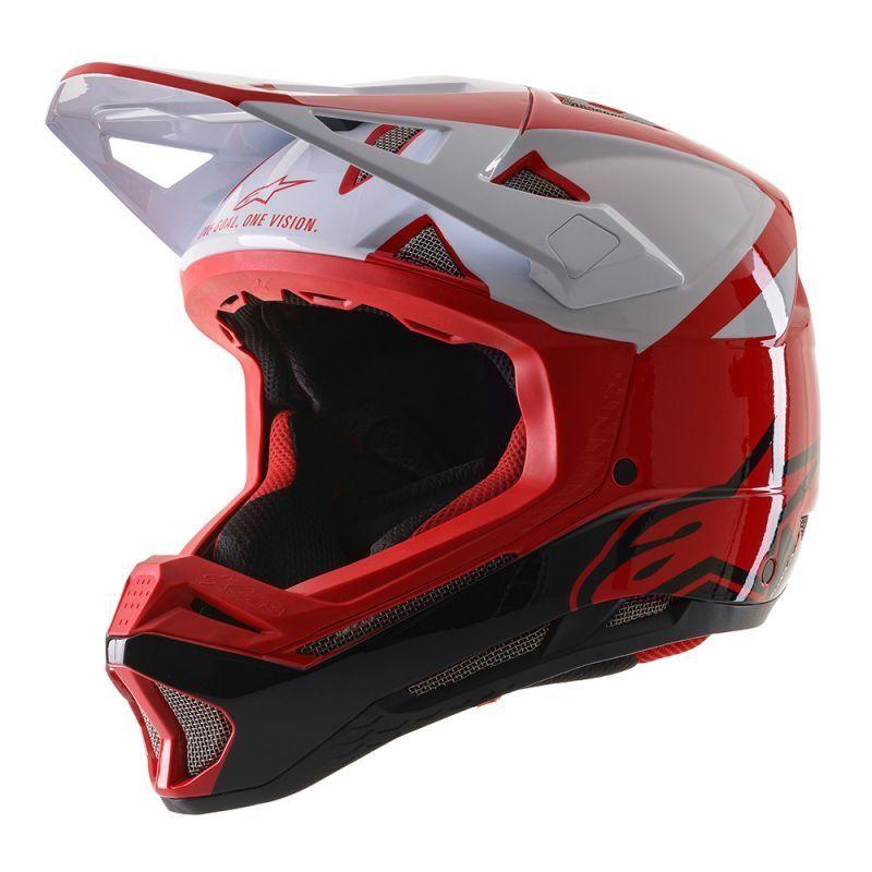 Casco Ciclismo Astars Missile Pro Rojo/Blanco-6