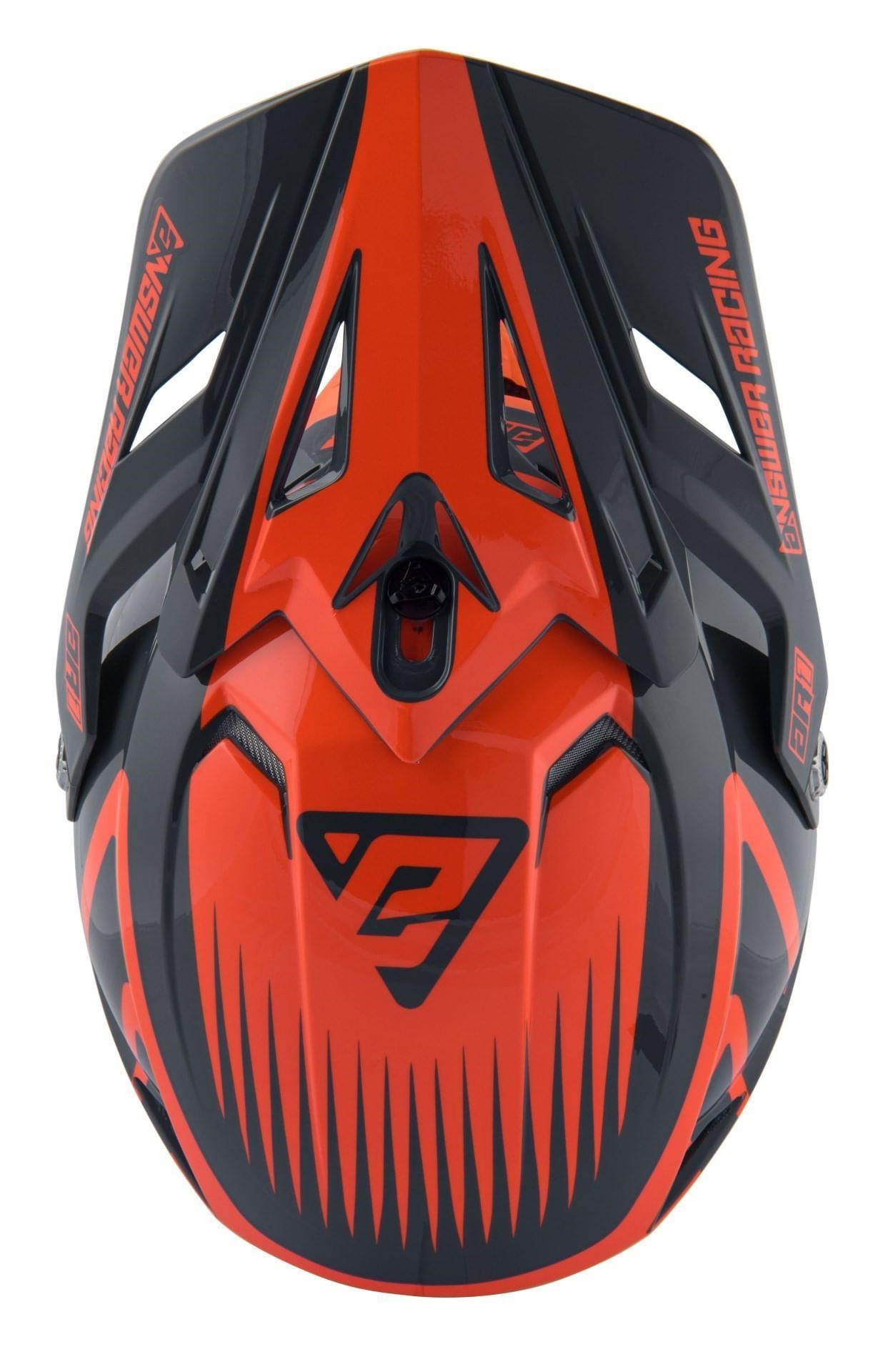Visera Moto Mx Answer Ar-1 Negro/Carbon-0