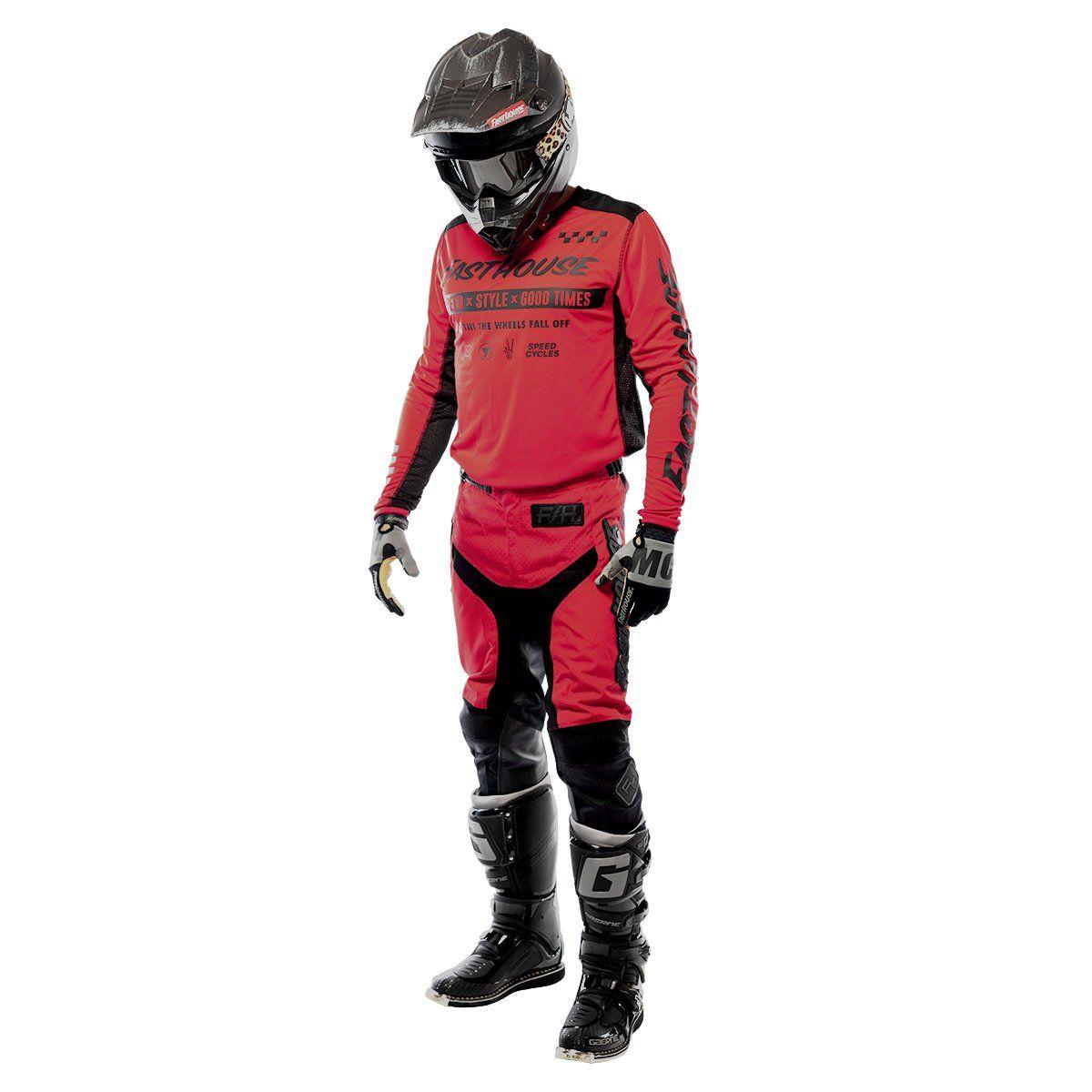 Jersey Moto Mx Fasthouse Grindhouse Domingo Rojo-1