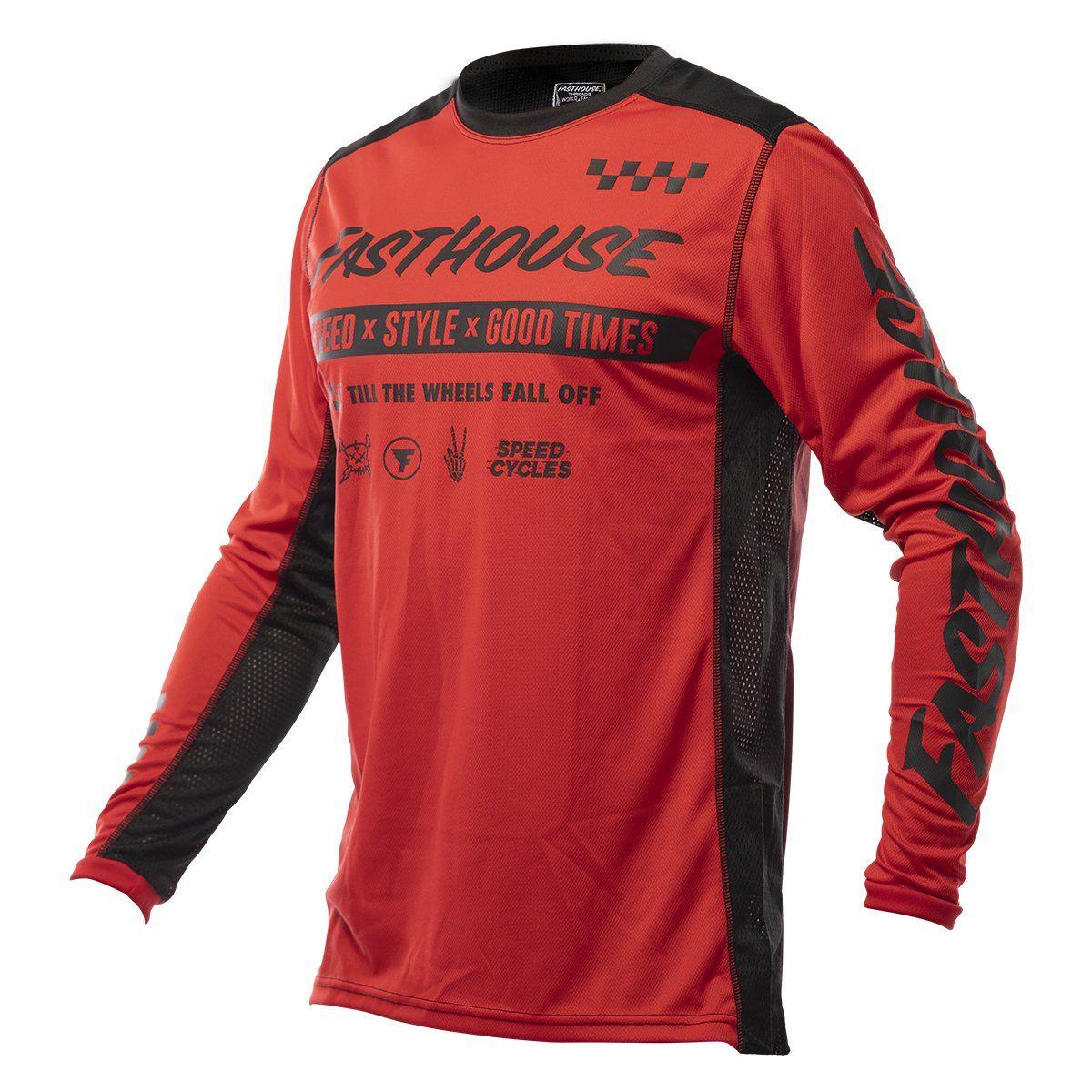 Jersey Moto Mx Fasthouse Grindhouse Domingo Rojo-3