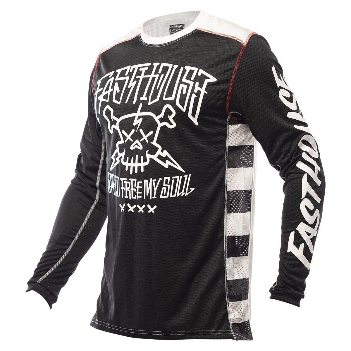 Jersey Moto Mx Fasthouse Grindhouse Rufio Negro-0