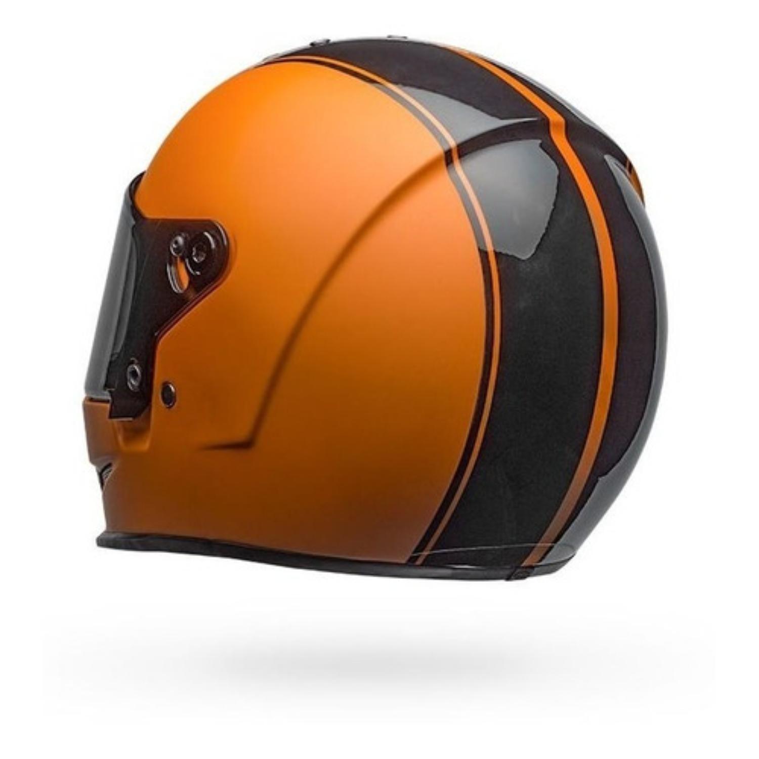 Casco Moto Calle Bell Eliminator Negro/Naranja-2
