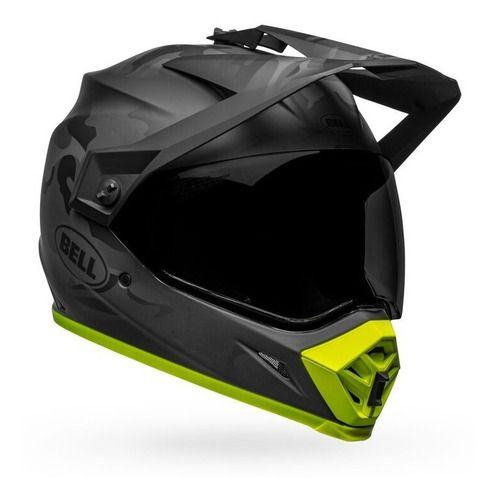 Casco Moto Calle Bell Mx-9 Adventure Plateado/Amarillo-6