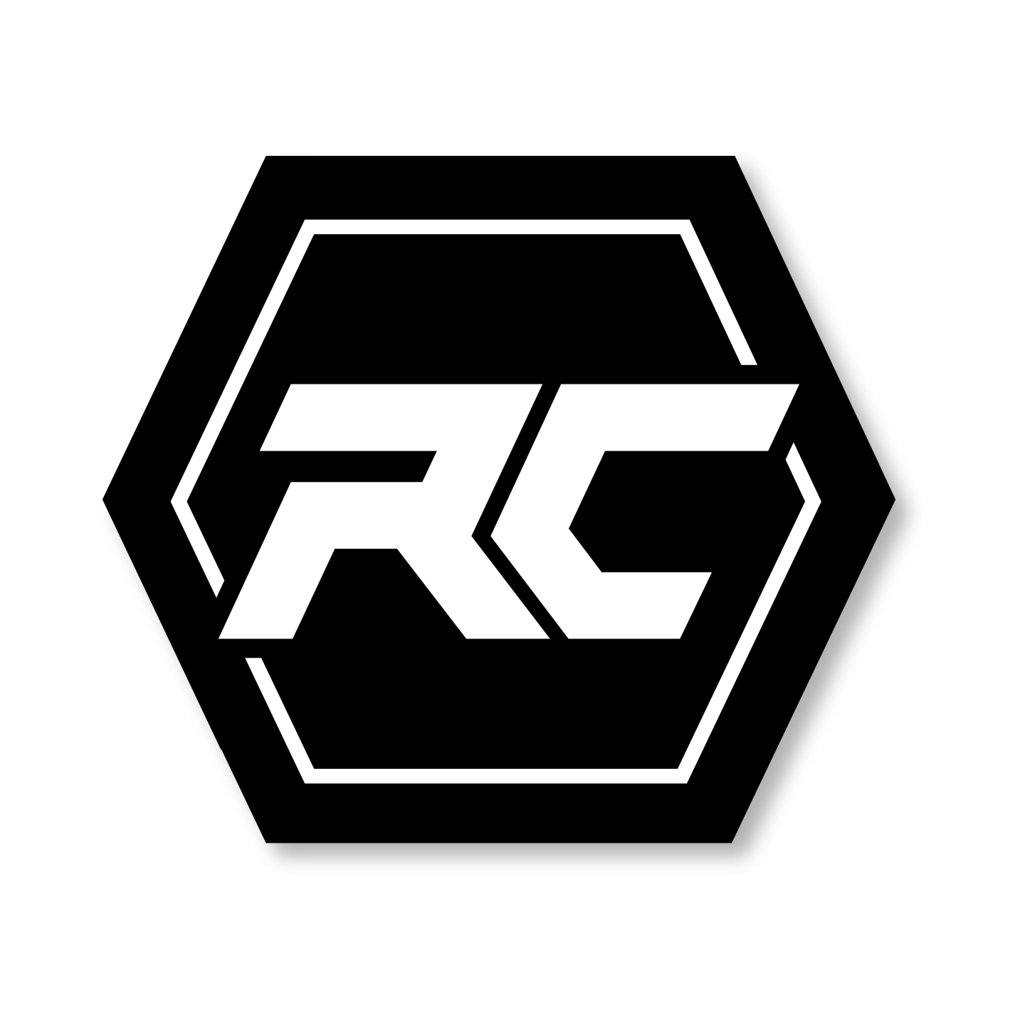 Sticker Ride Concepts Hex Blanco/Negro-1