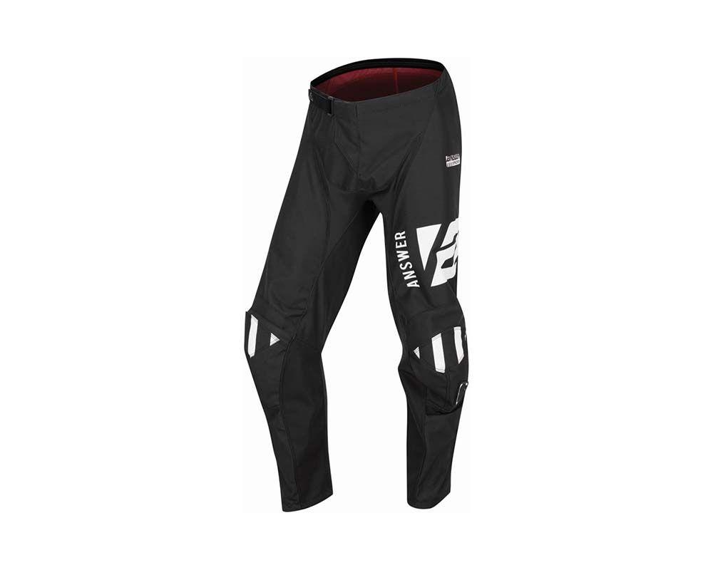 Pantalon Moto Mx Answer Syncron Negro/Blanco-0
