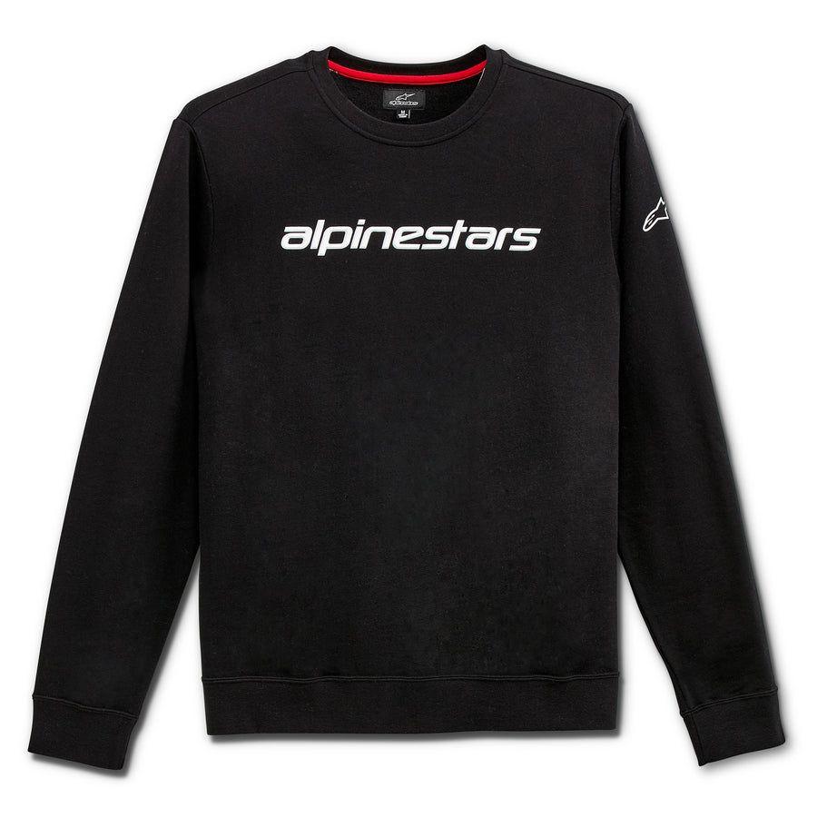 Poleron Alpinestars Linear Crew Negro/Blanco-0