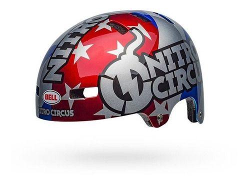 Casco Ciclismo Bell Local Rojo/Gris/Azul-0