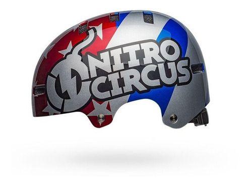 Casco Ciclismo Bell Local Rojo/Gris/Azul-1