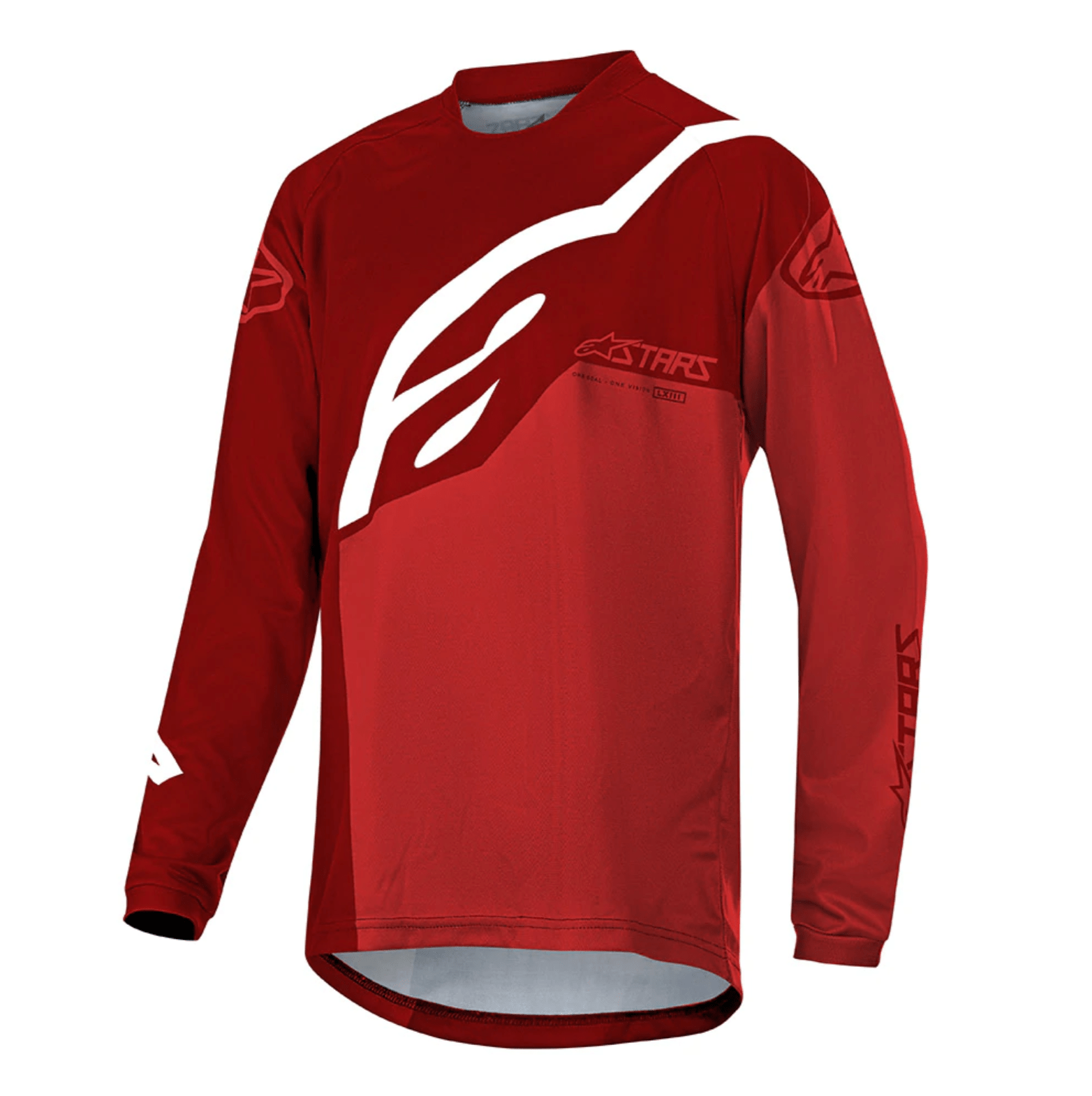 Jersey Bike Niño Astars Racer Manga Larga Rojo/Blanco-0
