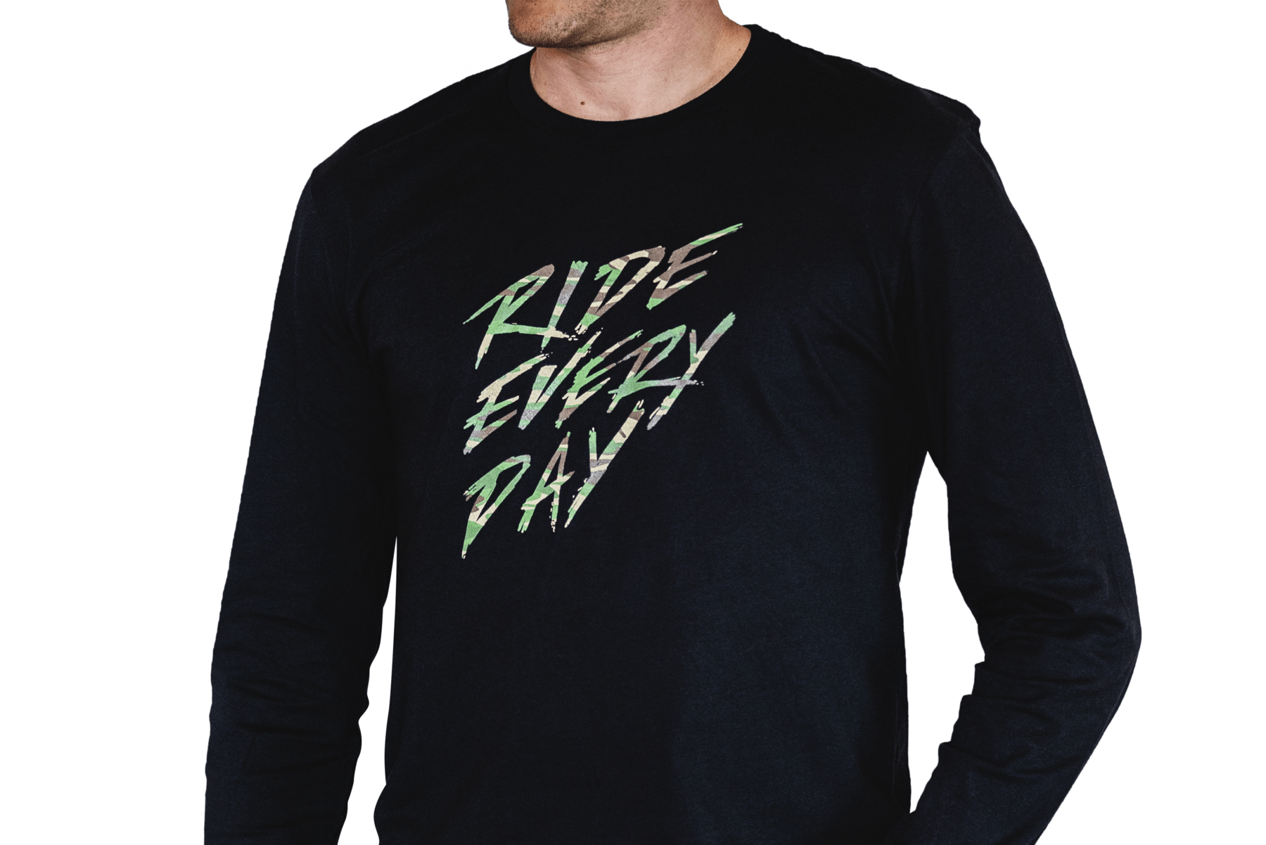 Polera Ride Concepts Ride Every Day Negro/Camo-2