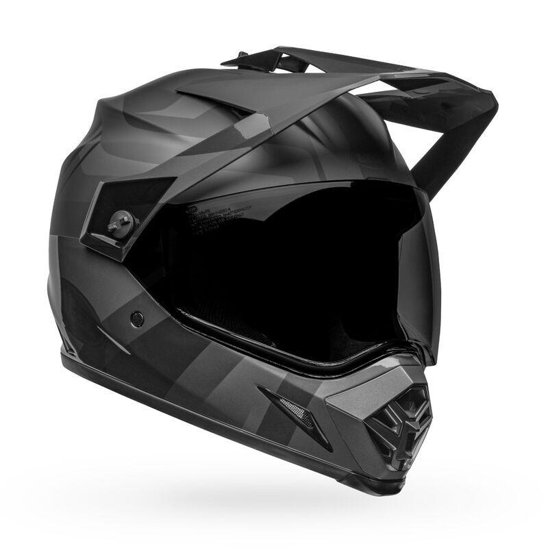 Casco Moto Calle Bell Mx-9 Adventure Blackout Negro/Gris-0