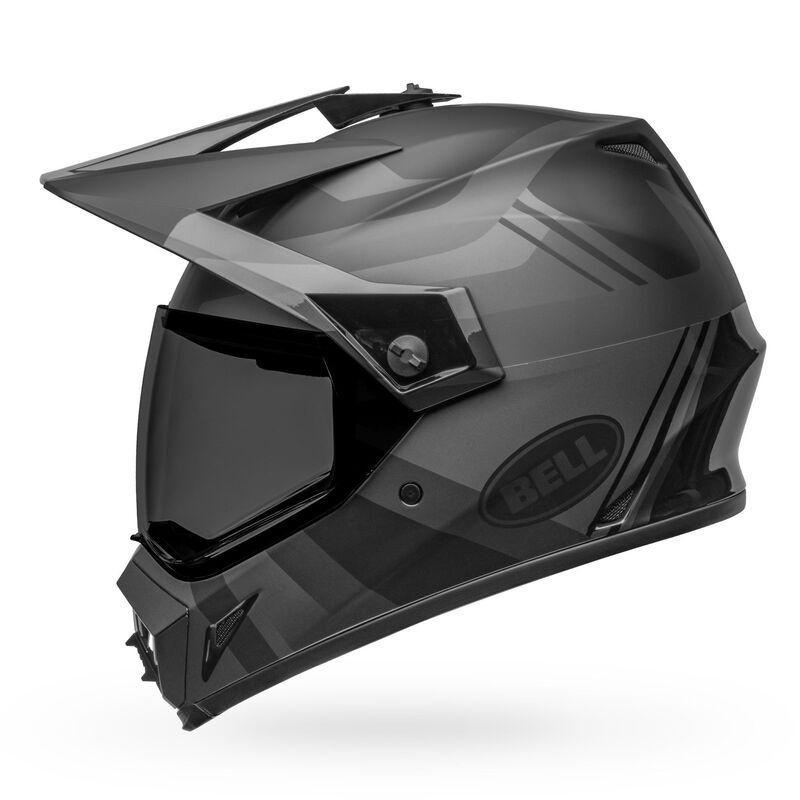 Casco Moto Calle Bell Mx-9 Adventure Blackout Negro/Gris-2
