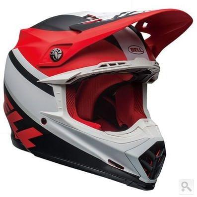 Casco Moto Mx Bell Moto-9 Mips Blanco/Rojo/Negro-0