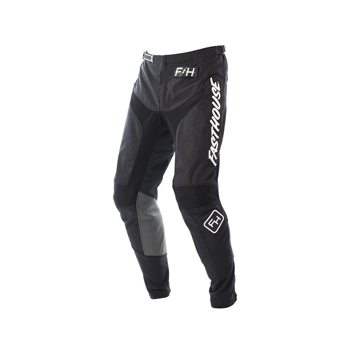 Pantalon Moto Mx Niño Fasthouse Grindhouse Negro-4