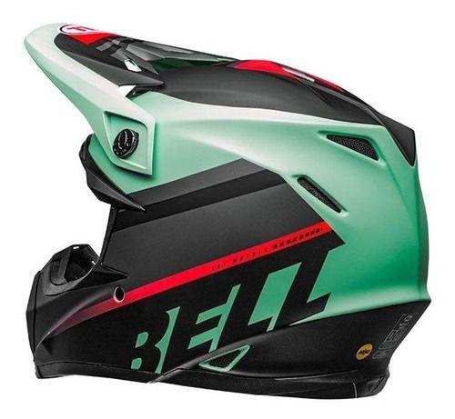 Casco Moto Mx Bell Moto-9 Mips Verde/Fluor/Negro-2