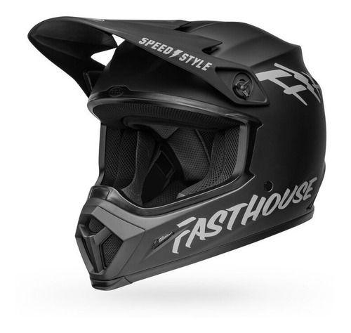 Casco Moto Mx Fasthouse Mx-9 Mips Negro/Blanco-0