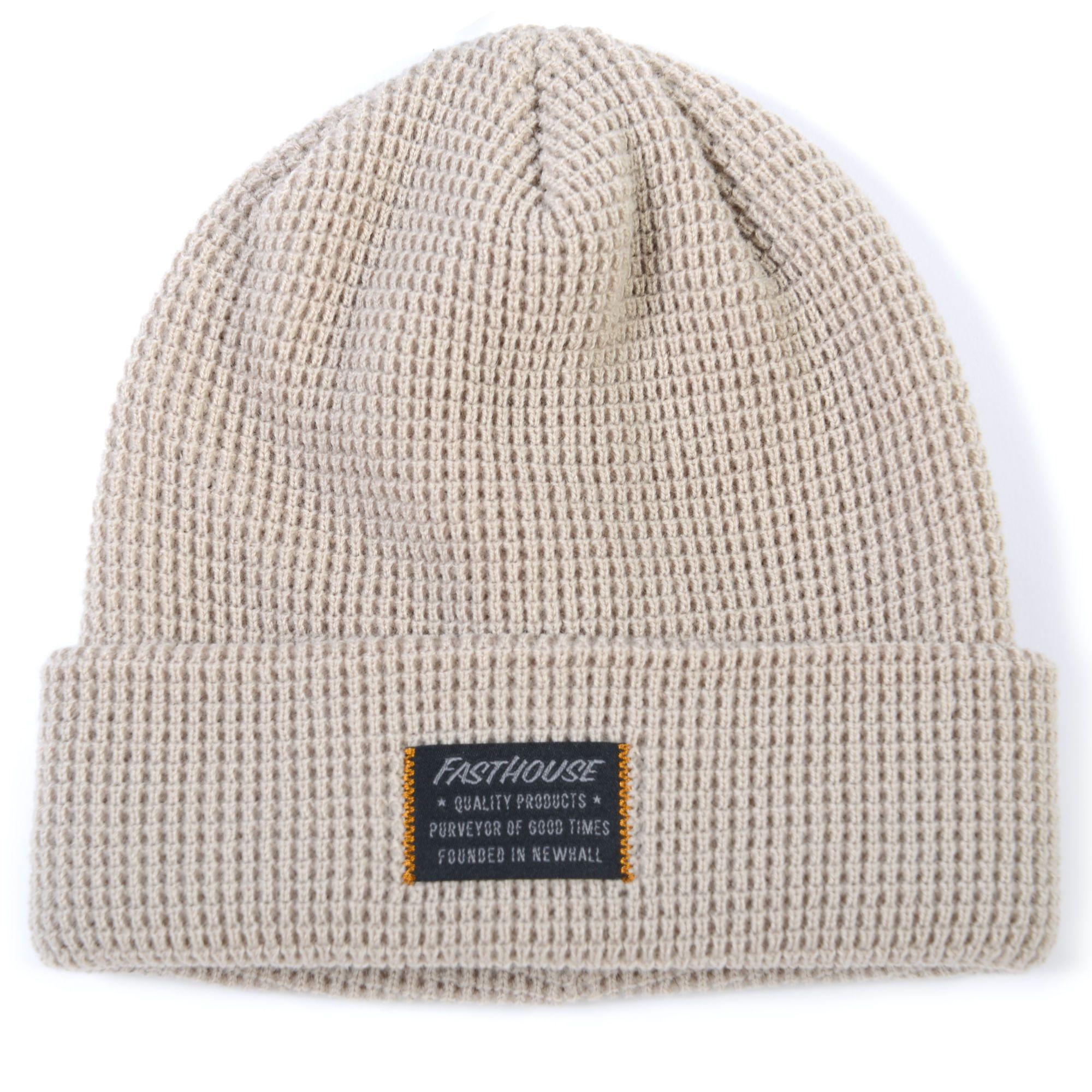 Gorro De Lana Fasthouse Waffle Blanco-0