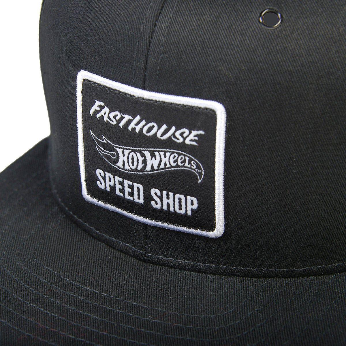 Gorro Fasthouse Staging Hot Wheels Negro/Blanco-5