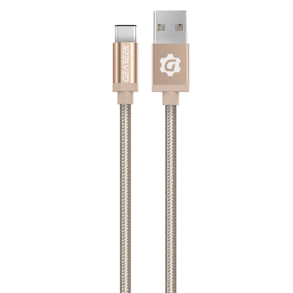 Cable Tipo C Dorado Premium Braided-0