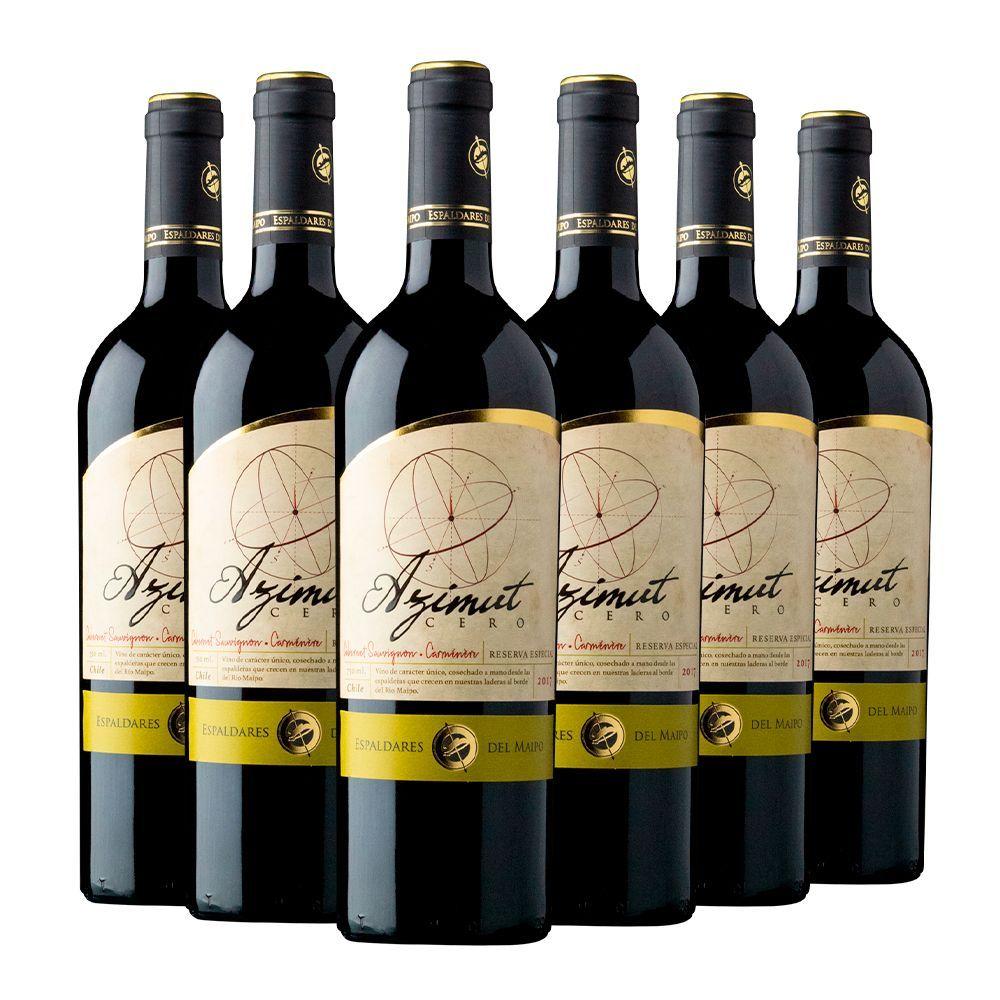 CAJA X 6 VINOS AZIMUT CERO RESERVA CABERNET-CARMENERE-0
