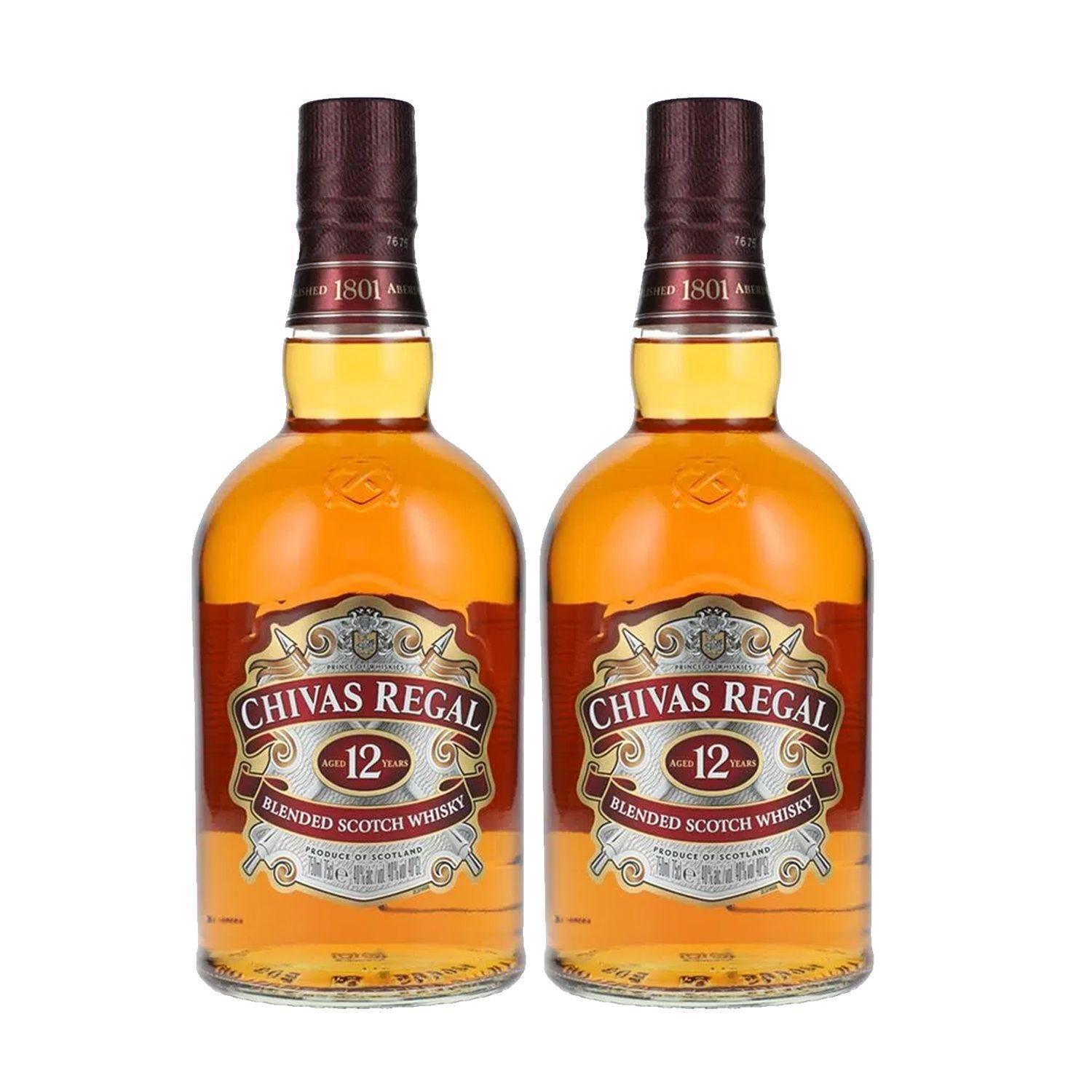 Whisky Chivas Regal 12 Años X 2 Unidades Litro-0