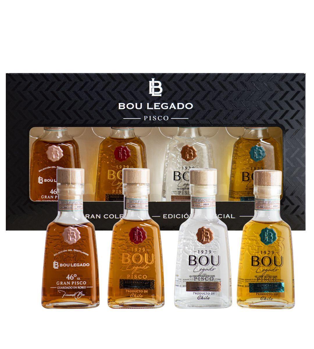 PACK GRAN SELECCIÓN MINIATURAS PISCO BOU LEGADO -2