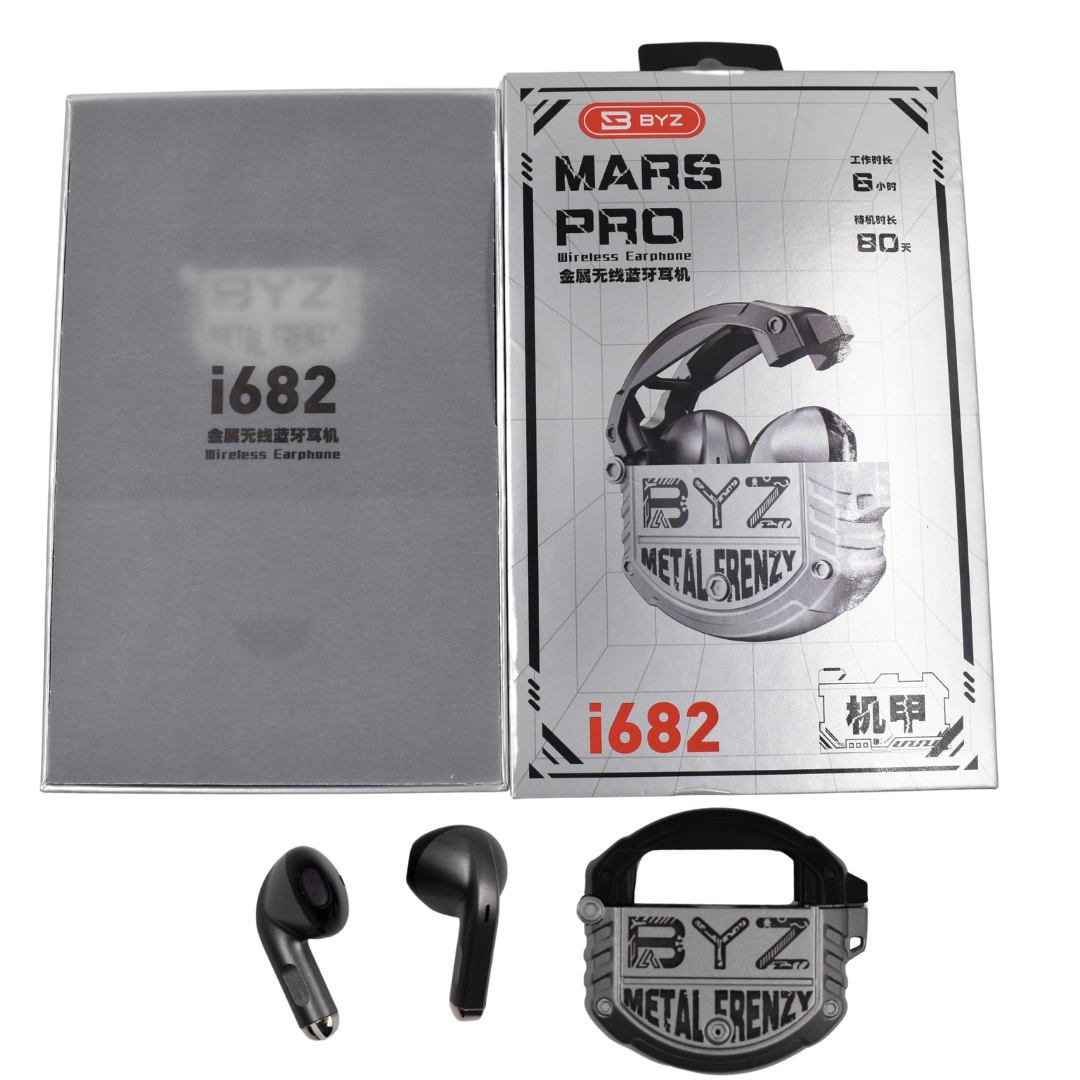 Auriculares Inalámbricos Caja Metálica Bluetooth Para iPhone Android-4