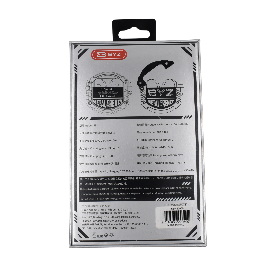 Auriculares Inalámbricos Caja Metálica Bluetooth Para iPhone Android-6