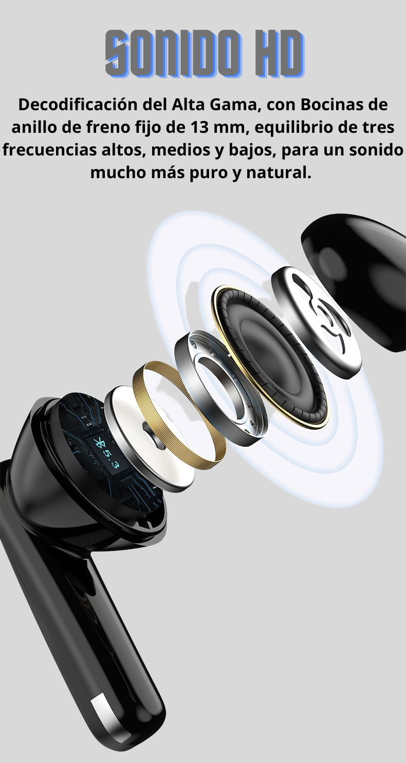 Audífono InalámbricoBluetooth P91 PRO Alta Gama Para iPhone Android-5