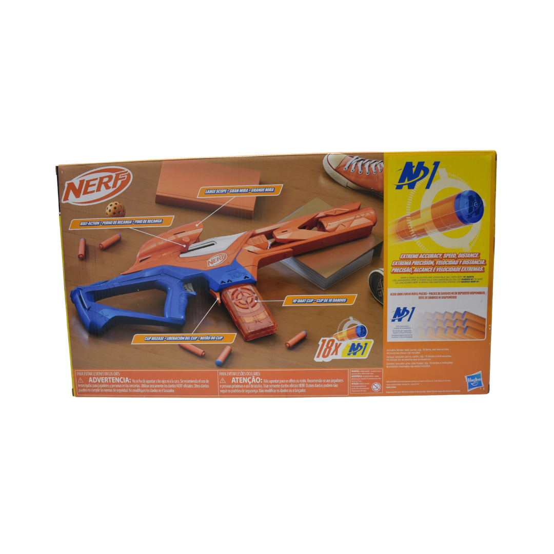 Lanzador Nerf N Series Pinpoint con 10 dardos N1-2